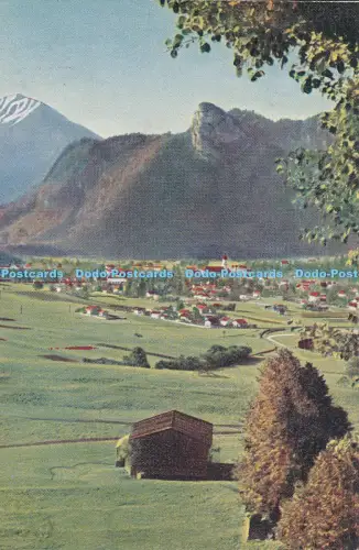 R037912 Alte AK Dorf und Berge B Hopkins