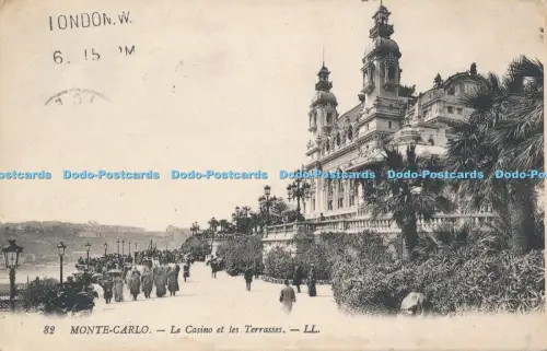 R038117 Monte Carlo Le Casino et les Terrasses LL No 82 1914 B Hopkins