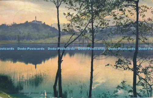 R038118 Lago di Muzzano presso Lugano 1912 B Hopkins