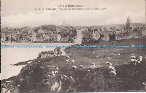 R038333 Cote d Emeraude St Servan Vue sur les Bas Sablons prise de sur la Cite L