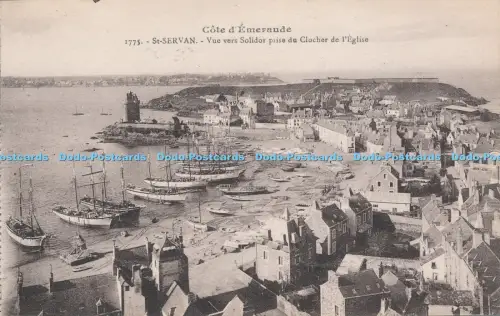 R038339 Cote d Emeraude St Servan Vue Vers Solidor prise du Clocher de l Eglise