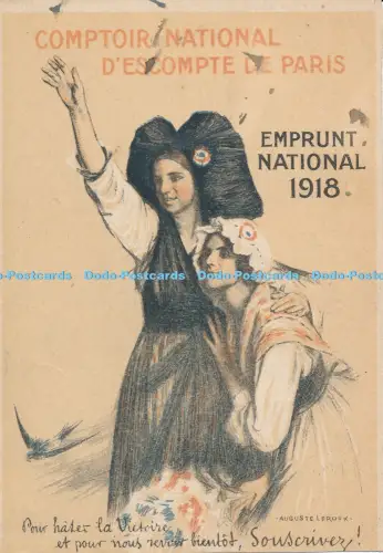 R038575 Comptoir National D Escompte de Paris Emprunt National 1918 B Hopkins