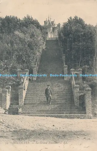 R038581 Houlgate Le Grand Escalier LL No 39 1906 B Hopkins