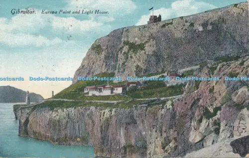 R038682 Gibraltar Europa Point and Light House Malin 1924