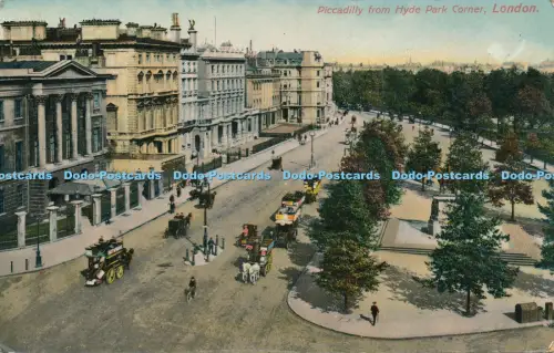 R039363 Piccadilly aus Hyde Park Corner London 1909