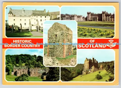 L350356 Historisches Grenzland Schottland. Stockwerke Schloss. E. T. W. Dennis. Mul