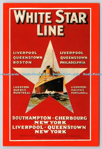 L353923 White Star Line. Marine Kunst Poster Sammlung. 1993