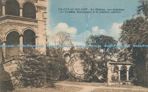R040086 Chateau Briant Le Chateau Vue Interieure Le Pavillon Renaissance et la P
