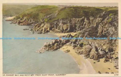 R041735 Le Joannet Bay and Petit Bot from Icart Point Guernsey Constance No 5158