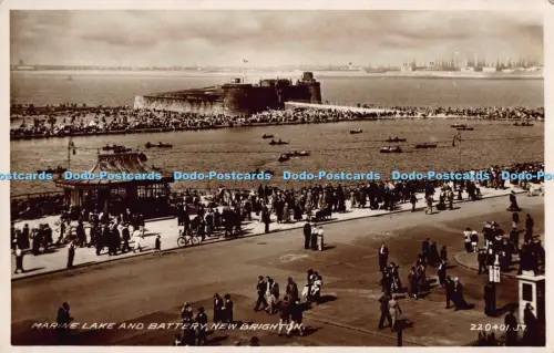 R041836 Marine See und Batterie Neu Brighton Valentine Nr 220401 RP 1934
