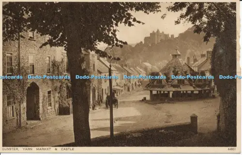 R041844 Dunster Yarn Market and Castle Photochrom Co