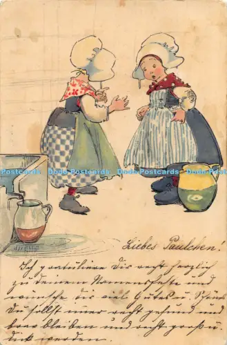 R041853 Alte AK Mädchen B Dondorf