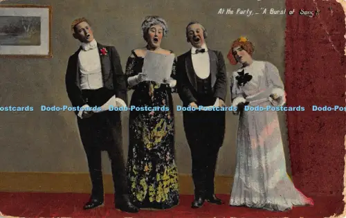 R041865 Auf der Party A Burst of Song Valentine 1908