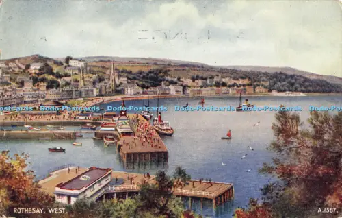 R041875 Rothesay West Valentine Art Farbe Nr A1587 1953