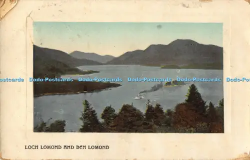 R042257 Loch Lomond und Ben Lomond Valentine 1910
