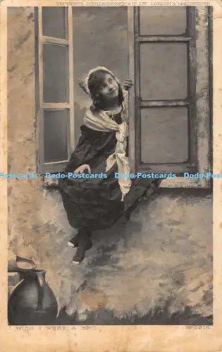 R042262 Ich wünschte, ich wäre ein Vogel Hildesheimer Nr 5316 1905