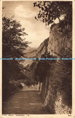 R042264 Cliff Walk Sandown I W Nigh No 2042 1933