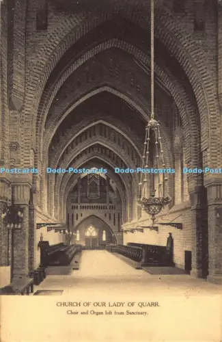 R042269 Kirche Unserer Lieben Frau von Quarr Chor und Orgelboden aus Sanctuary