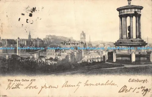 R042277 Blick vom Calton Hill Edinburgh Hartmann 1902