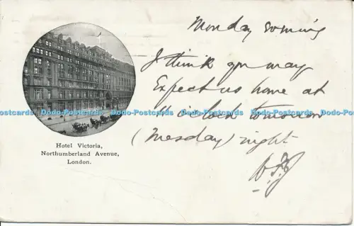 R042288 Hotel Victoria Northumberland Avenue London 1906