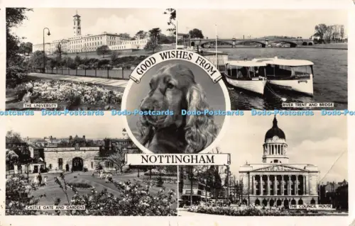 R042690 Good Wishes from Nottingham Multi View Alpha RP 1959