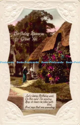 R042692 Grüße Geburtstagserinnerungen zur Begrüßung RP