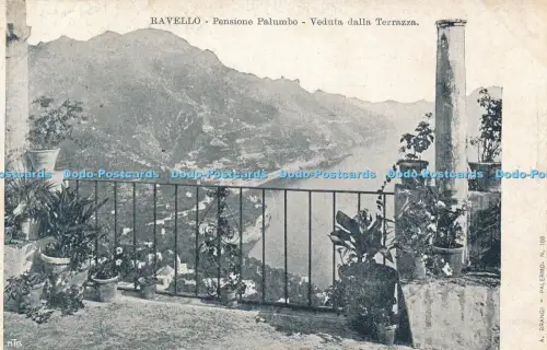 R045657 Ravello Pensione Palumbo Veduta dalla Terrazza