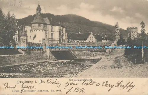 R045693 Freiburg i Br Schwabentorbrücke 1904