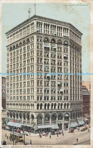 R045761 Majestic Building Detroit Mich Phostint 1916