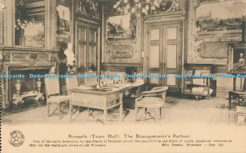 R045787 Brüsseler Rathaus The Bourgomasters Parlour E Desaix
