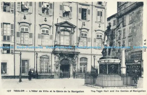 R045797 Toulon Das Rathaus und das Genie der Navigation