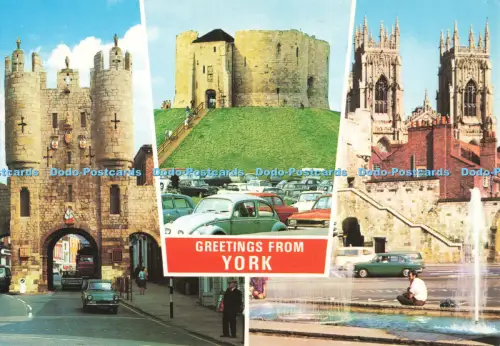 D263340 Grüße aus York Bootham Bar E T W Dennis Mehrfachansicht