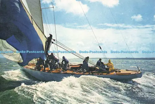 D258135 Action Stationen auf der 12 Meter Yacht Flica J Arthur Dixon Beken