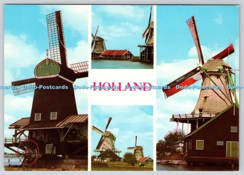 L357006 Holland Dutch Windmills Super Cards Multi View