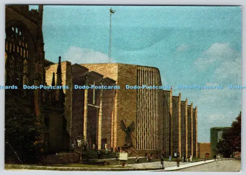 L357007 Coventry Cathedral The East Facade E F Taylor Howard Moore Woodmansterne