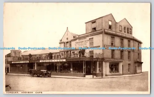 R825762 Torquay Addison Cafe Postkarte