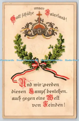 R825803 Gott Schutze unser Vaterland Krone PM Nürnberg