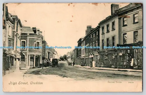 R825991 Crediton High Street Barnes Serie V und S 1912