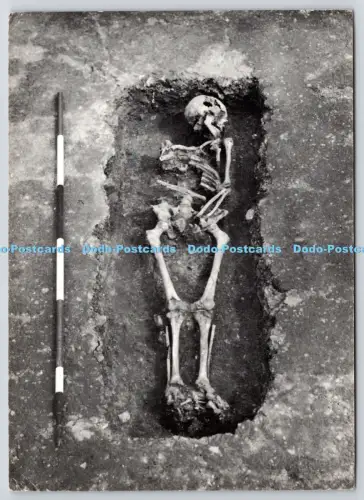 L354579 Fishbourne Roman Palace Grab geschnitten in römischen Boden Nordflügel
