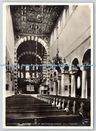 L354971 Hildesheim Inneres der St Michaelis Kirche Hauptschiff
