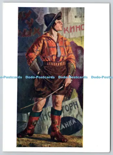 L354986 Maler Bogorodsky Fedor Semjonowitsch Tänzer sowjetischer Künstler 1925