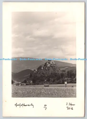 L354988 Unbekannter Ort Ansicht der Burg auf dem Berg Dr A Defner RP