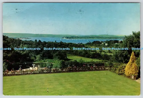 L359413 Bournemouth Blick auf Poole Hafen von Compton Acres J Etches Sawtells o