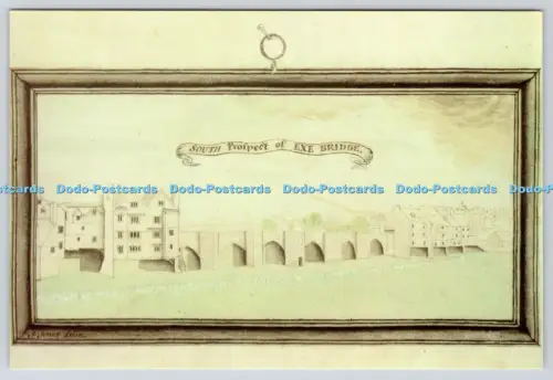 L359425 Eine Ansicht der Exe-Brücke aus dem Exeter-Kammerkartenbuch Devon Record