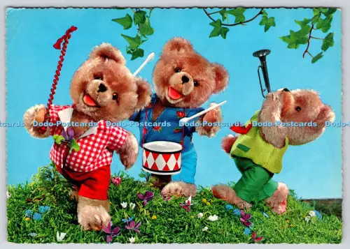 L357618 Teddybären spielen Musikinstrumente Krüger