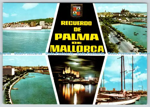 L357667 Recuerdo de Palma de Mallorca Palma Puerto Vista Nocturna Paseo Maritima