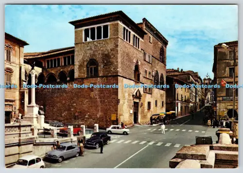 L357912 Tarquinia Vittorio Emanuele Hauptstraße und Vitelleschi Schloss Cent XV M
