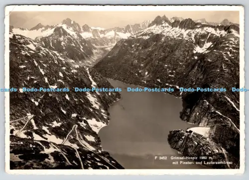 L357922 Grimsel Hospiz 1960 m mit Finster und Lauteraarhorner Wilhelm Pleyer
