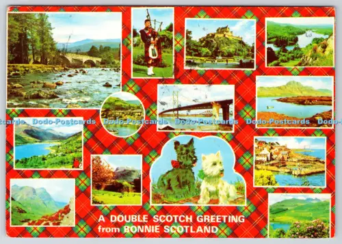 L360300 A Double Scotch Greeting From Bonnie Scotland Whiteholme Dundee A Hail C