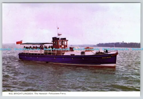 L360374 M S Brightlingsea Die Harwich Felixstowe Fähre Felixstowe Dock und Schienen